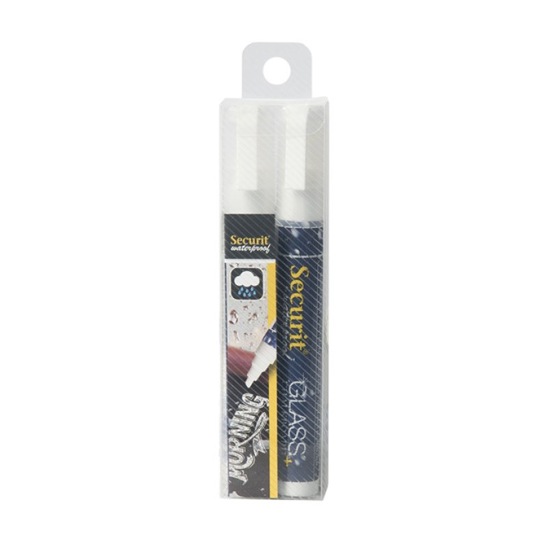 Securit SMA610-V2-WT marqueur à craie liquie Bloc Blanc 2 pièce(s)