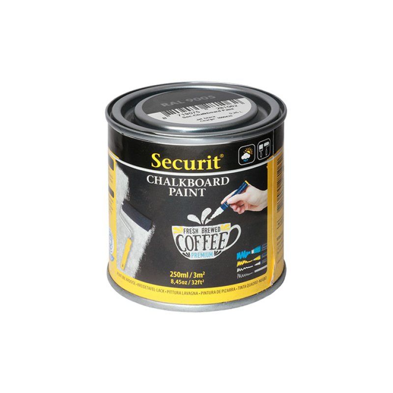 Securit PNT-BL-SM acrylic paint 250 ml Black Bottle Tube