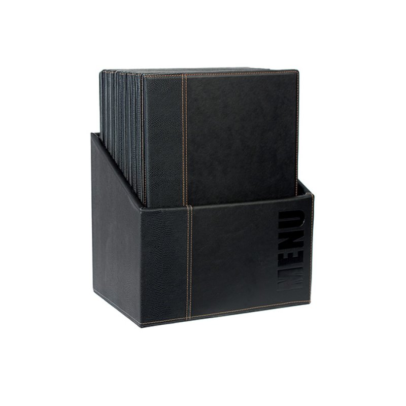 Securit MC-BOX-TRA4-BL A4 Metal, PU leather Black 20 pc(s)