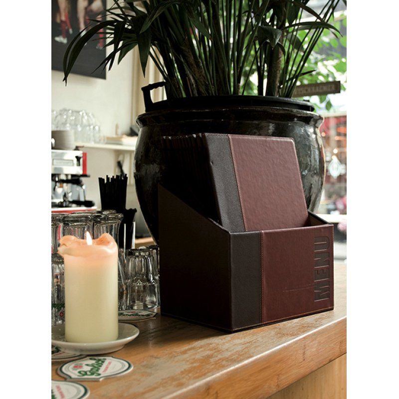 Securit Protège-menus TRENDY, A4, boîte de 20, bordeaux