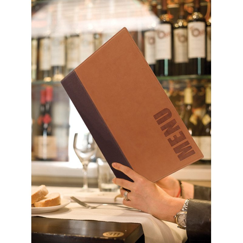 Securit Protège-menus TRENDY, A4, marron clair