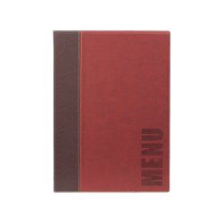 Securit MC-TRA4-WR A4 Cuir, Plastique PU, Plastique Marron, Rouge 1 pièce(s)