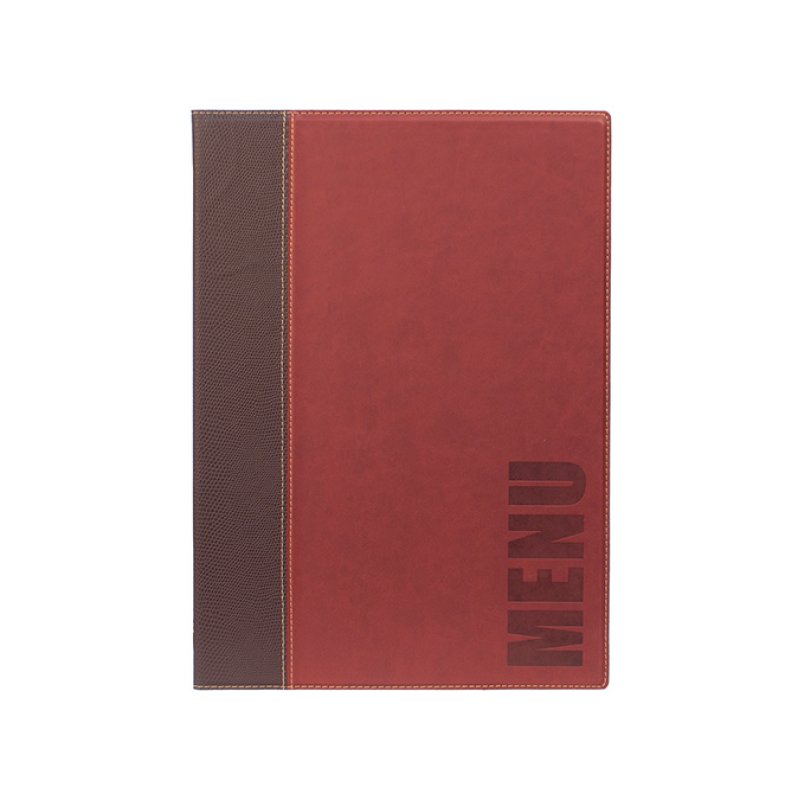 Securit MC-TRA4-WR A4 Cuir, Plastique PU, Plastique Marron, Rouge 1 pièce(s)