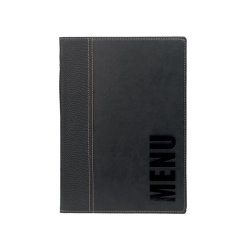 Securit MC-TRA5-BL A4 Cuir, Plastique PU, Plastique Noir 1 pièce(s)