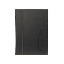 Securit MC-TRWC-BL A4 Cuir, Plastique PU, Plastique Noir 1 pièce(s)