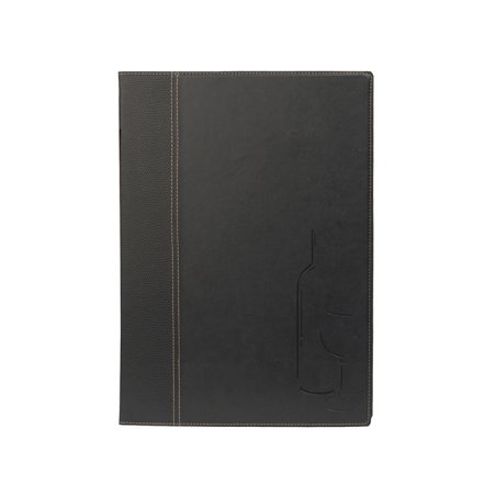 Securit MC-TRWC-BL A4 Cuir, Plastique PU, Plastique Noir 1 pièce(s)