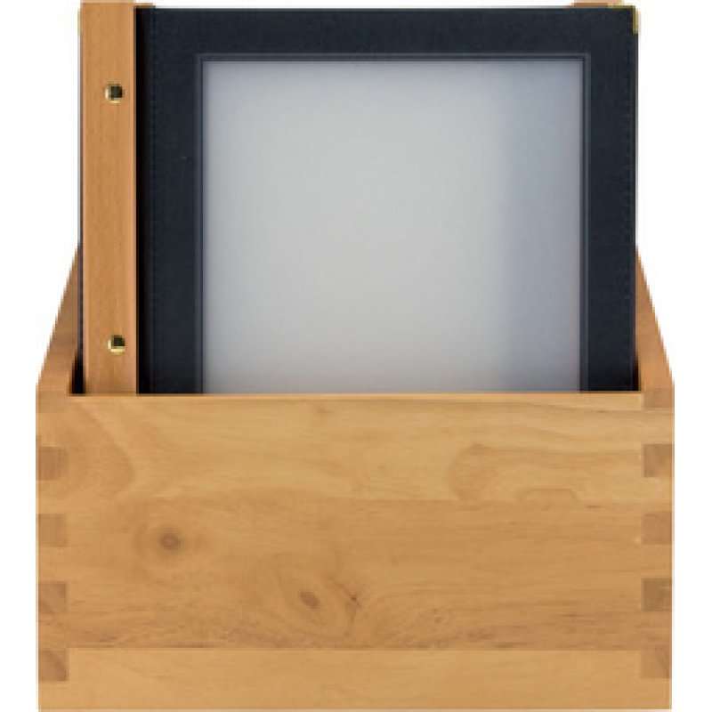 Securit Protège-menus WOOD, A4, dans une boîte de 20, noir