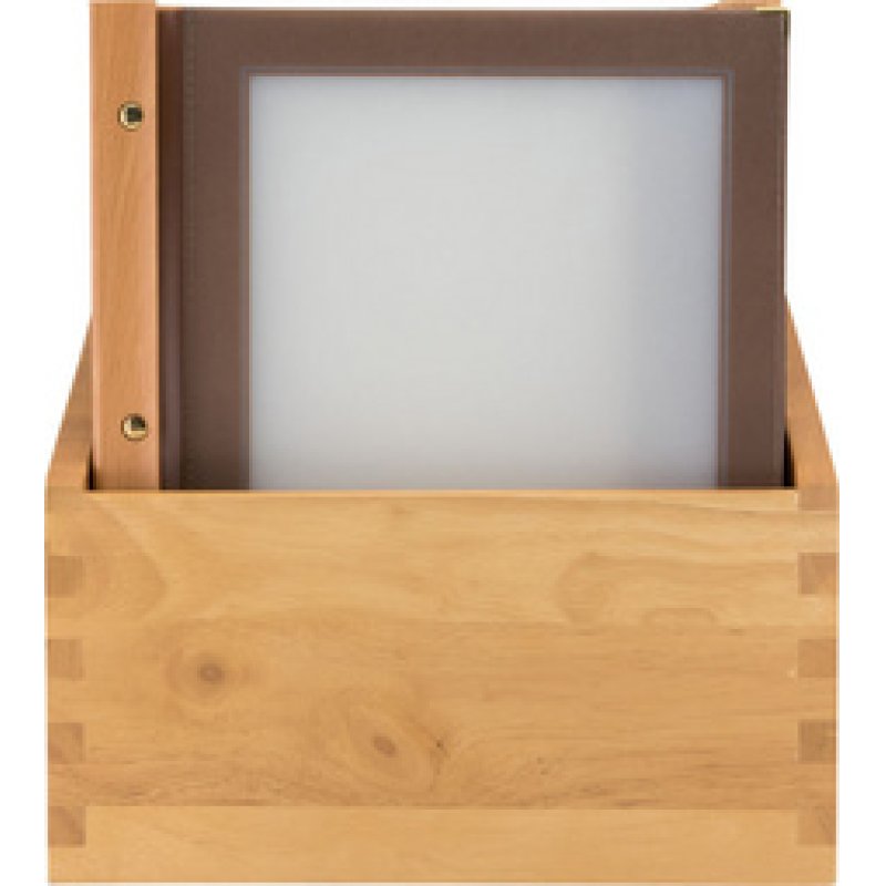 Securit Protège-menus WOOD, A4, dans une boîte de 20, noir