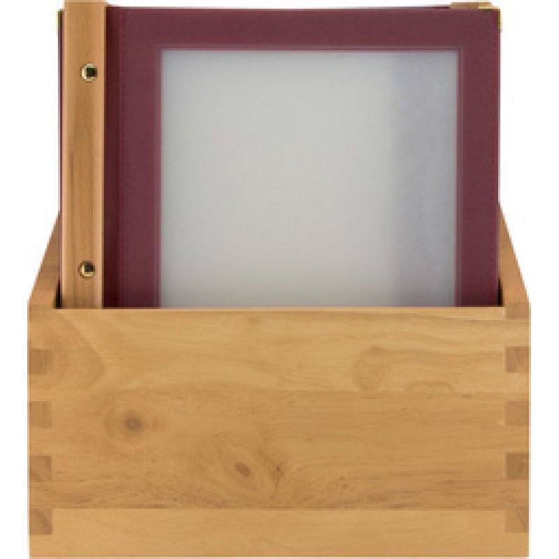 Securit Protège-menus WOOD, A4, dans une boîte de 20, noir