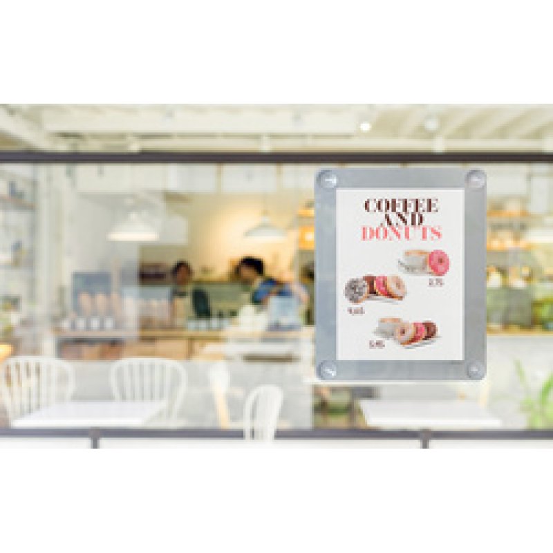 Securit Porte-affiches, A4, noir