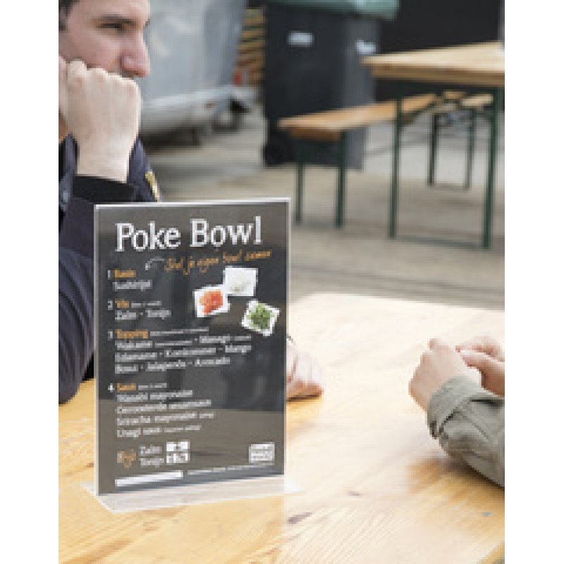 Securit Porte-visuel Acrylic, A5 portrait, droit