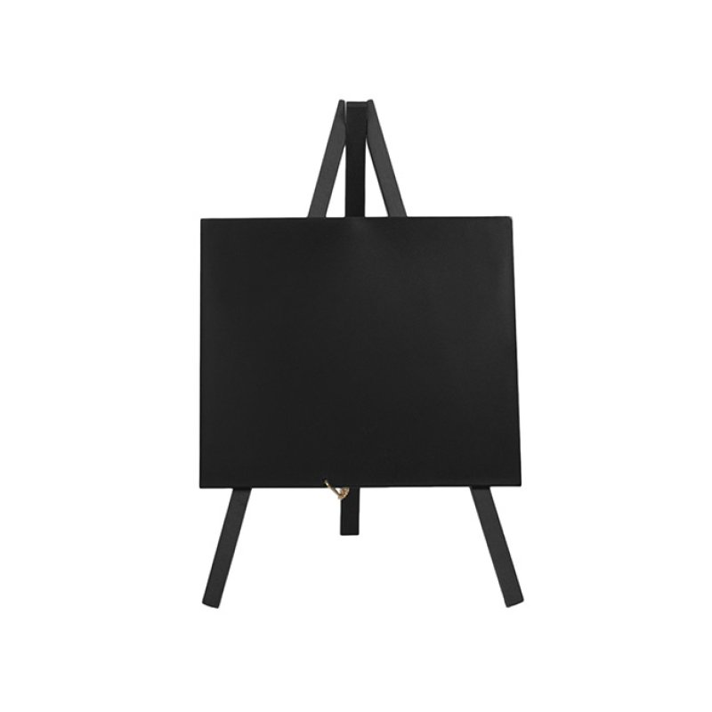 Securit MNI-BL-KR-1 tableau à craie et accessoires Noir Métal, Bois