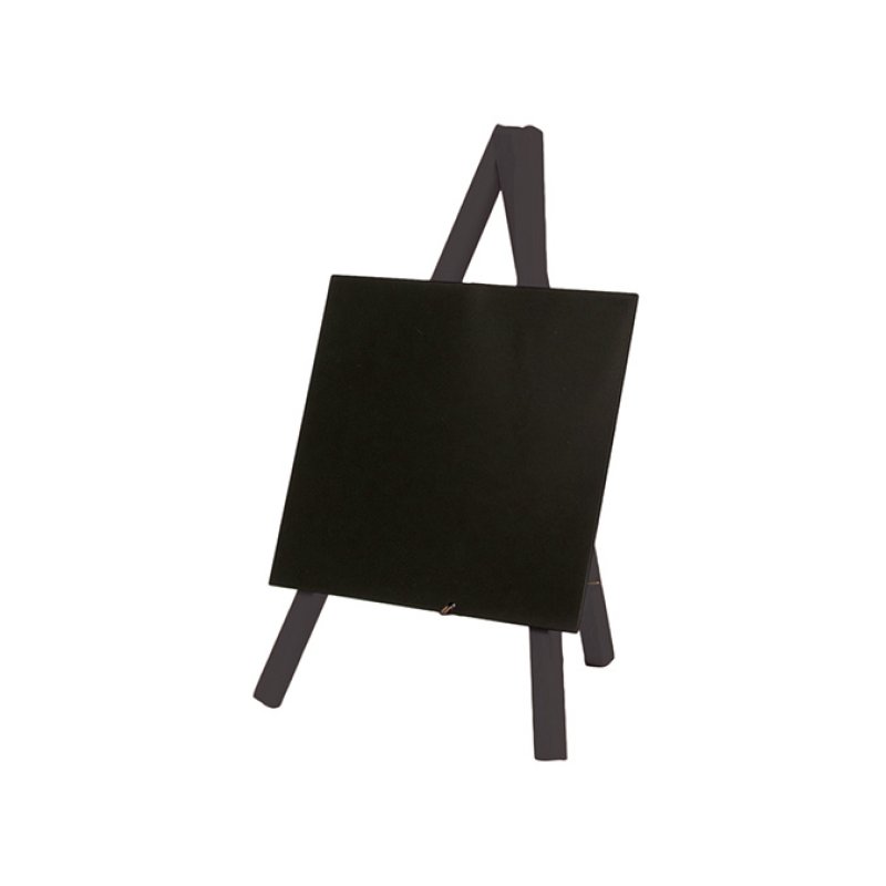 Securit MNI-BL-KR-1 tableau à craie et accessoires Noir Métal, Bois