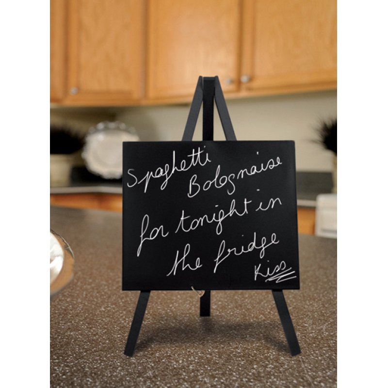 Securit MNI-BL-KR-1 chalk board Black Metal, Wood