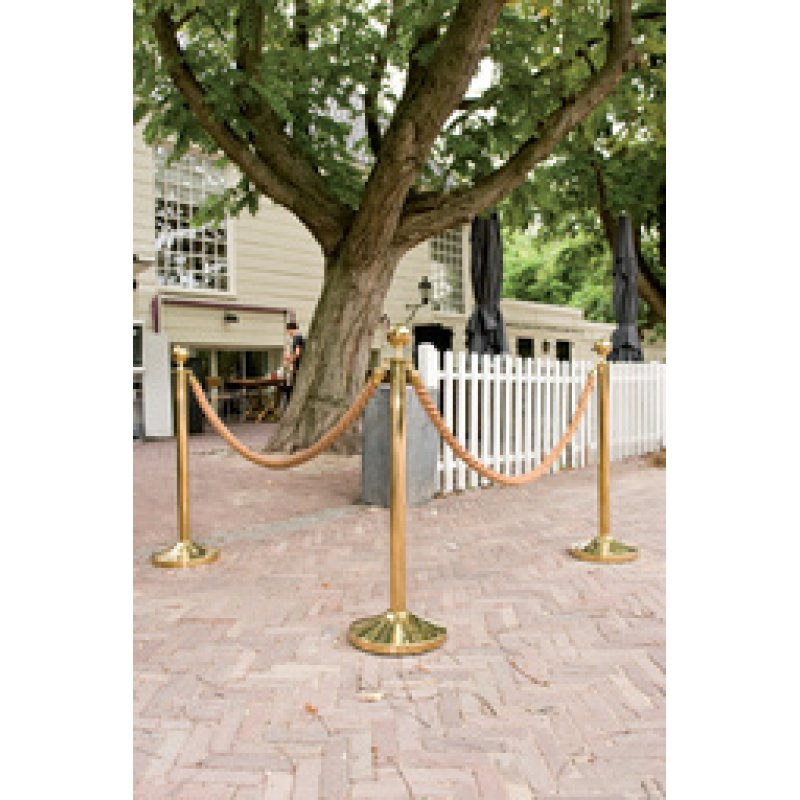 Securit Corde pour poteau d'accueil CLASSIC, bronze / or