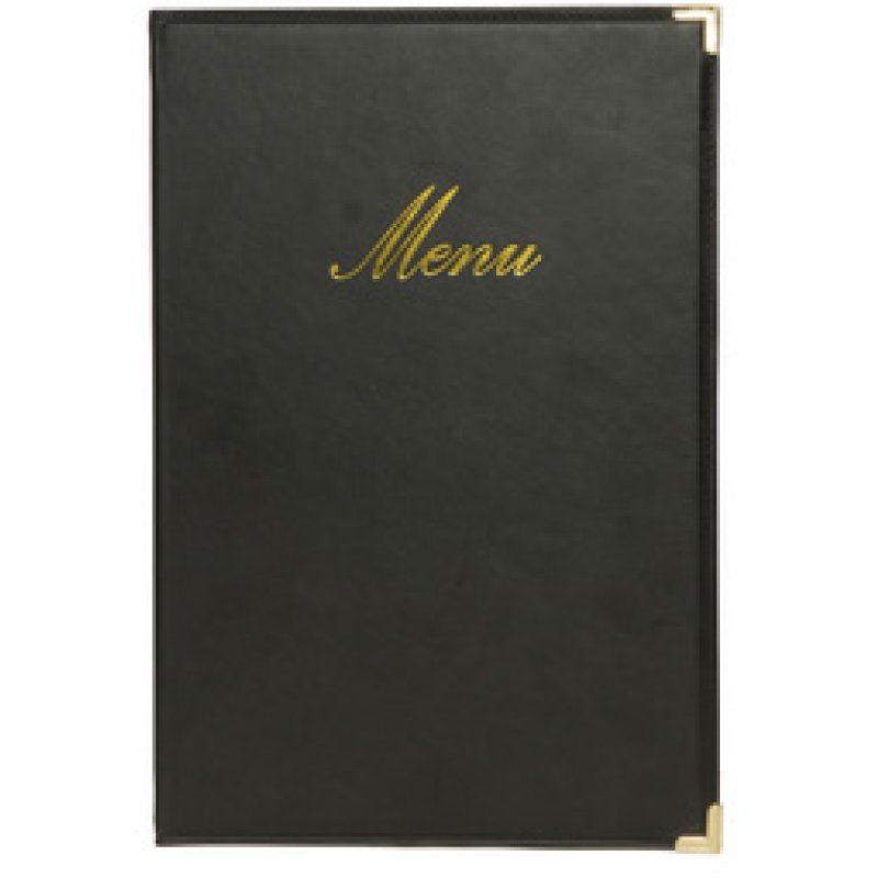 Securit Protège-menus CLASSIC, A4, noir