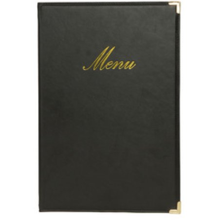 Securit Protège-menus CLASSIC, A4, noir