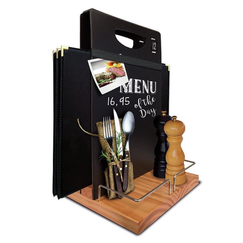 Securit Ardoise de table TABLE CADDY, avec tableau