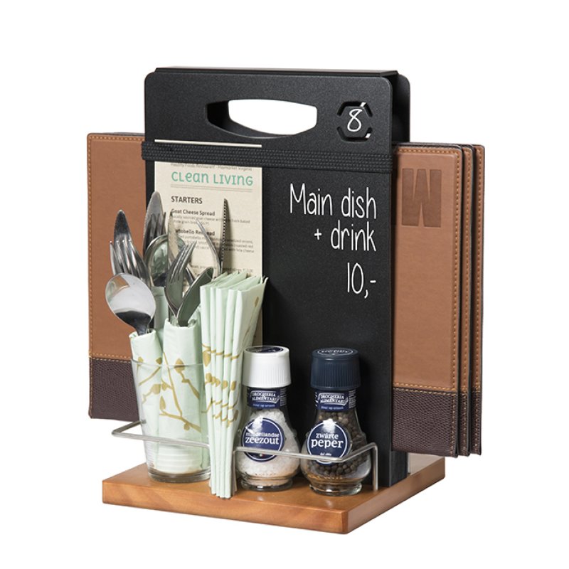 Securit Ardoise de table TABLE CADDY, avec tableau