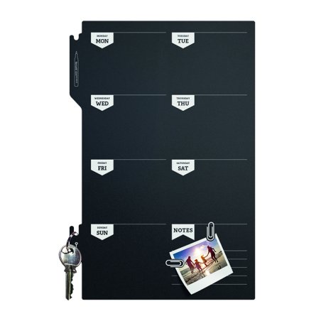 Securit FB-PLAN chalk board Black Melamine, Resin, Velcro