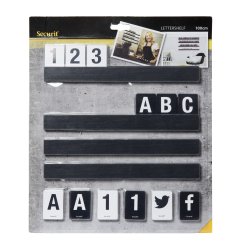 Securit LES-BL-100 letter board Black