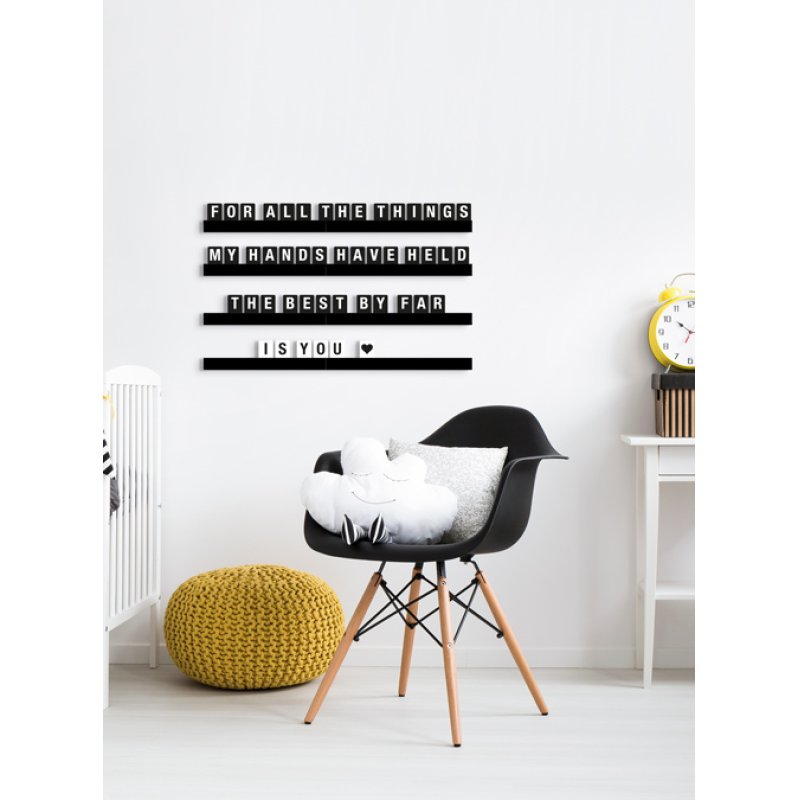 Securit LES-BL-100 letter board Black