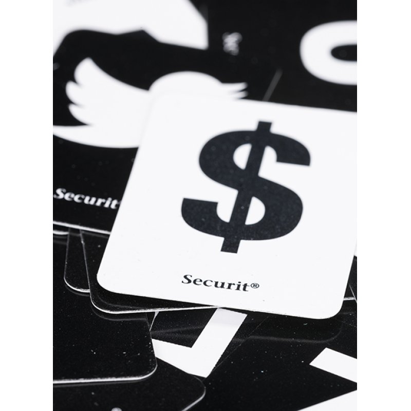 Securit LES-TE-100 panneau de lettres Teck