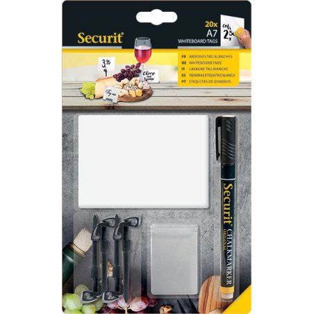 Securit TAG-A7-BL chalk board White Plastic