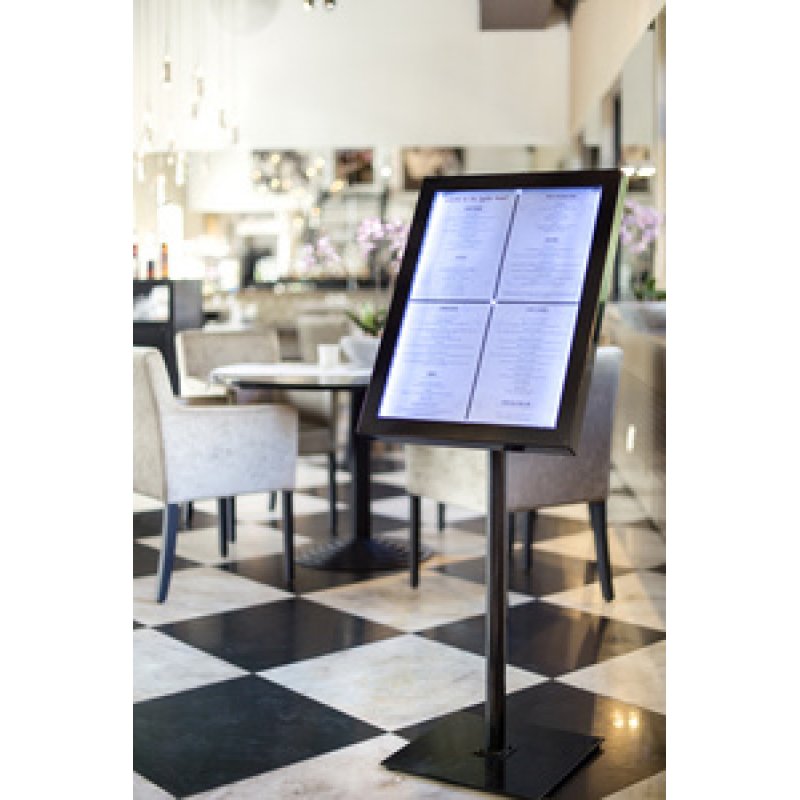 Securit Roulettes pour vitrine d'affichage LED / porte-menu