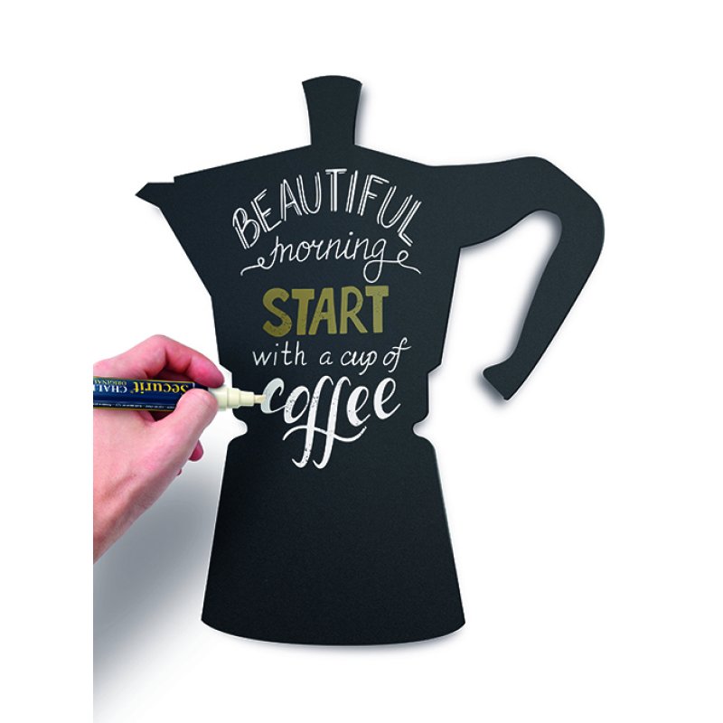 Securit FB-MOKA chalk board Black Melamine, Resin, Velcro