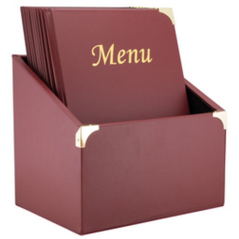 Securit Protège-menus BASIC dans une boîte de 10, A4, noir