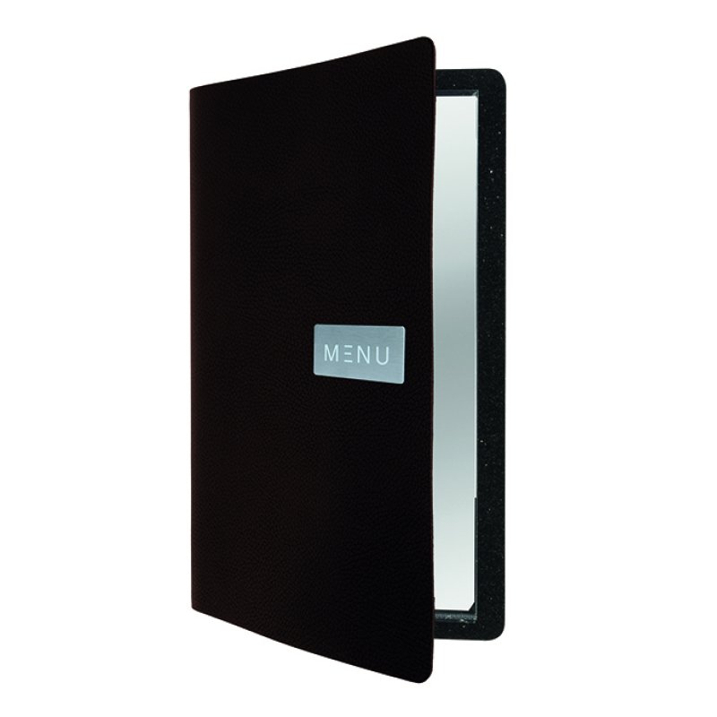 Securit Protège-menus ROYAL, A4, en cuir, rouge