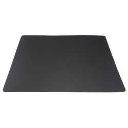 Securit Set de table RAW, en cuir véritable, noir