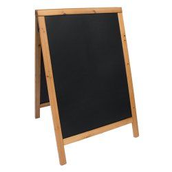 Securit SBDW-TE-85 tableau à craie et accessoires Noir Mélamine, Résine, Bois
