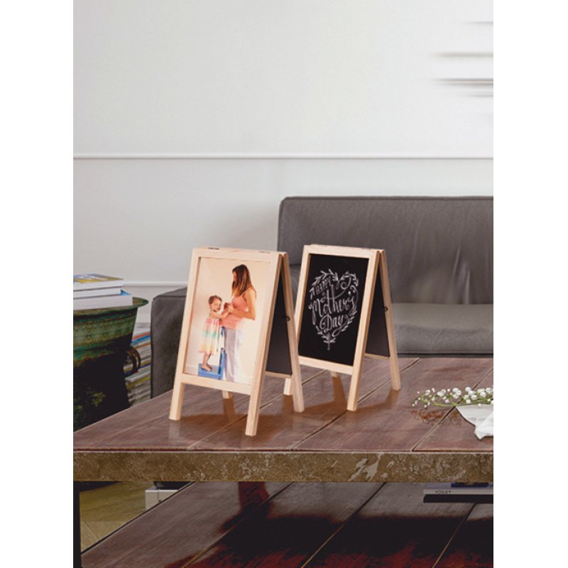 Securit SBS-B-MNI chalk board Black Melamine, Resin, Wood