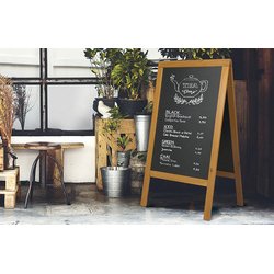 Securit Panneau trottoir WOODY, couleur hêtre