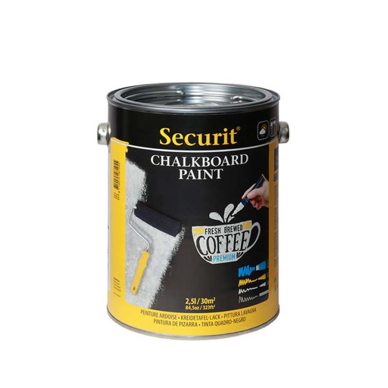 Securit PNT-BL-LA acrylic paint 2500 ml Black Pot Tube
