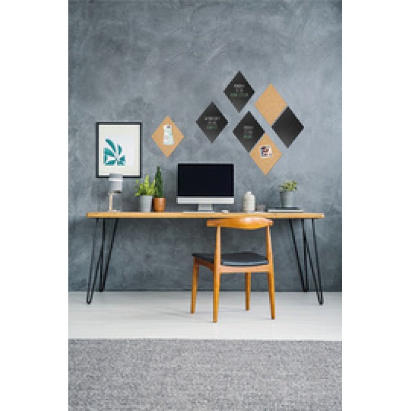 Securit Ardoise & tableau en liège SILHOUETTE "Diamond"