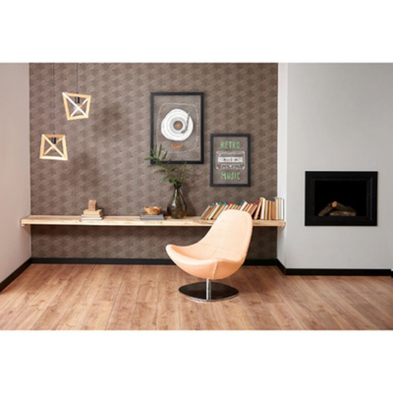 Securit Ardoise murale WOODY, en verre, cadre bois, noir