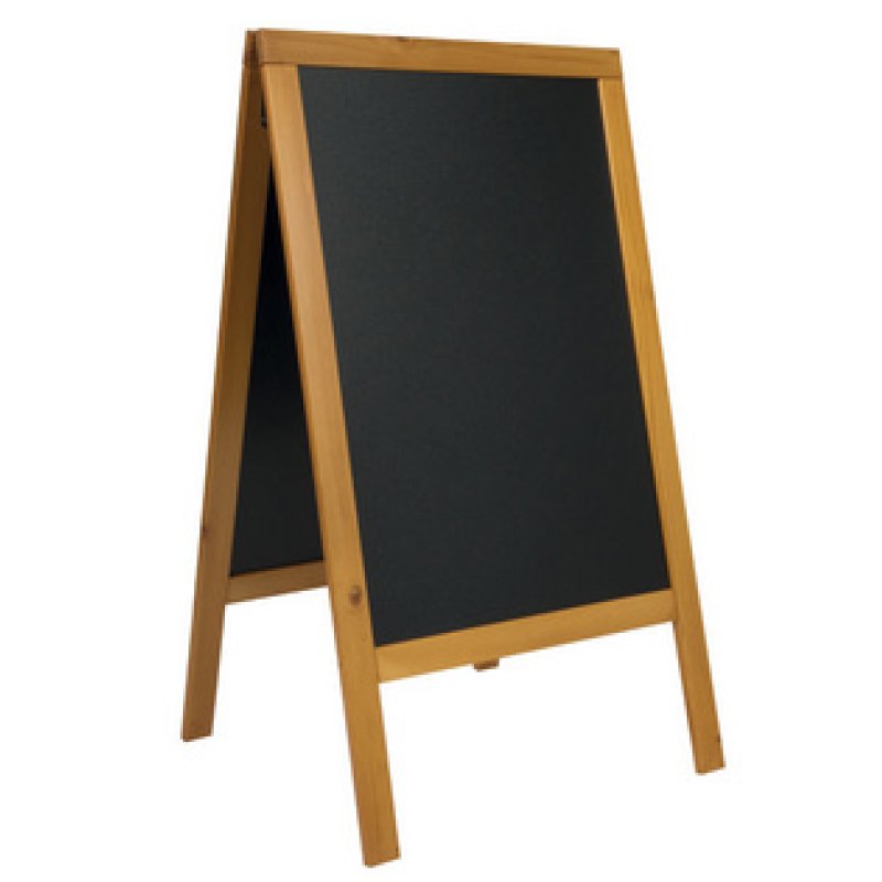 Securit Panneau trottoir WOODY, couleur acajou