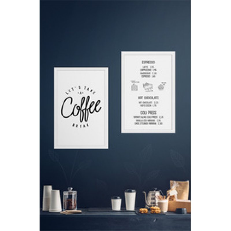 Securit Ardoise murale WOODY, blanc, 300 x 400 mm