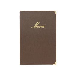 Securit Protège-menus CLASSIC, A4, marron