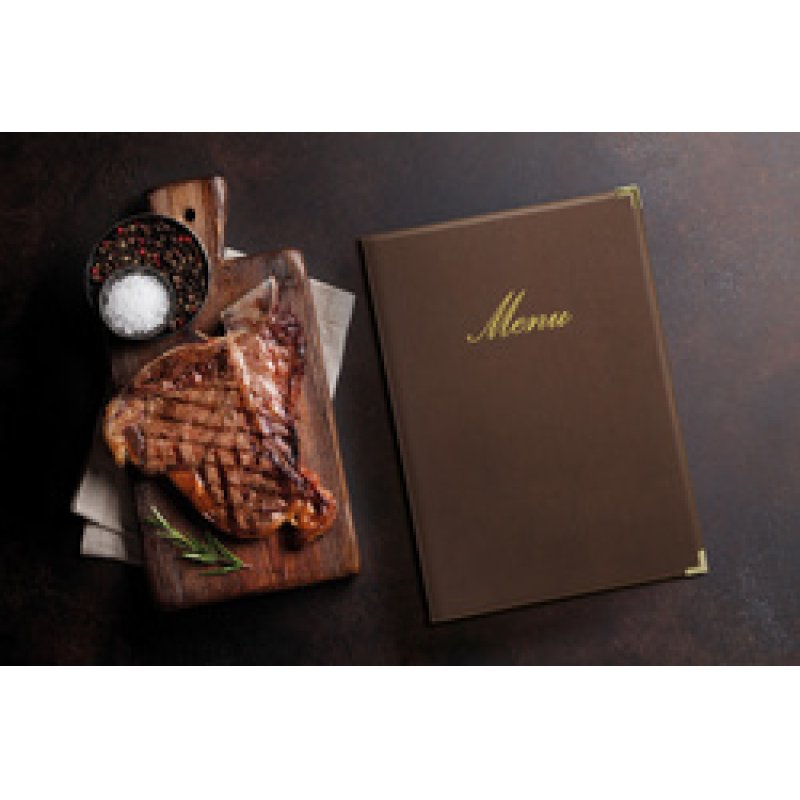 Securit Protège-menus CLASSIC, A4, bordeaux