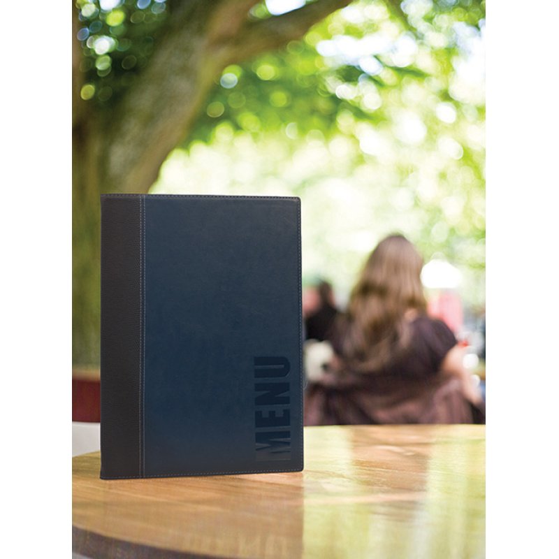 Securit MC-TRA4-BU A4 Plastique PU, Plastique Noir, Bleu 1 pièce(s)