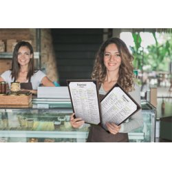 Securit Porte-menu WALNUT Album, A4