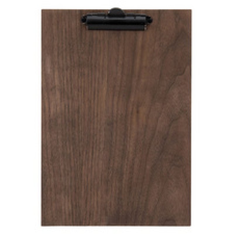Securit Porte-menu à pince WALNUT, A4, en noyer