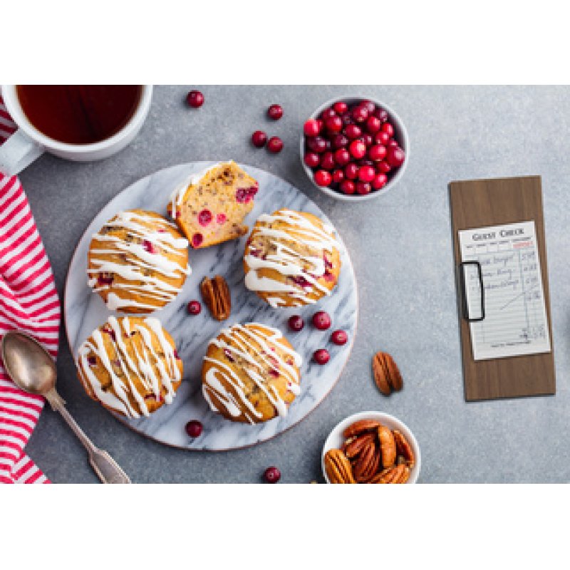 Securit Planchette avec pince WALNUT, en noyer