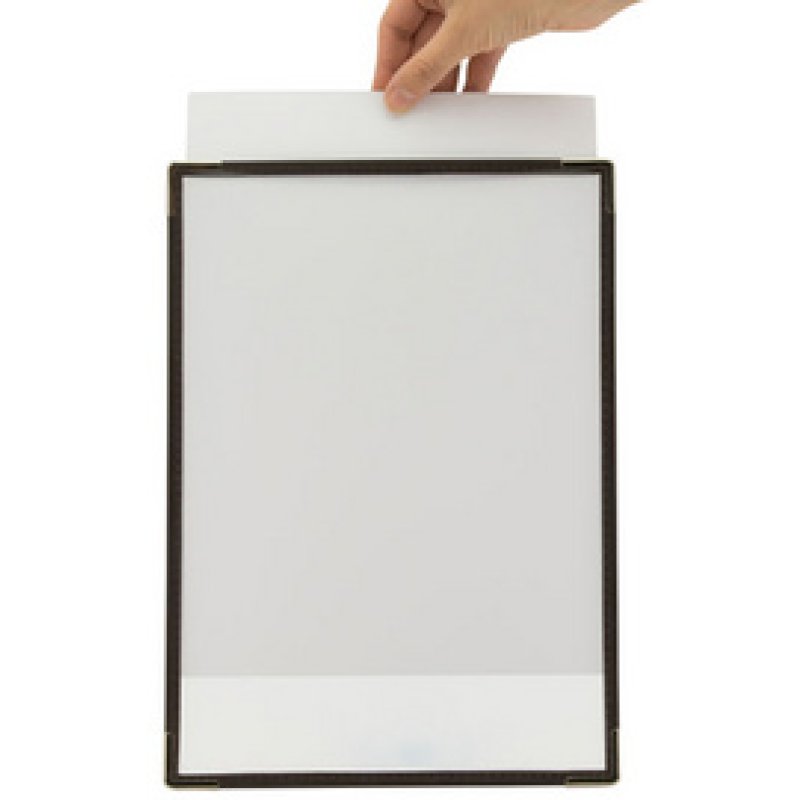 Securit Porte-menu CRYSTAL, A4, pour 2 feuilles