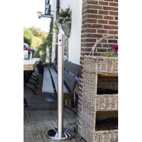 Securit Système cendrier au sol SMOKER POLES - socle, argent