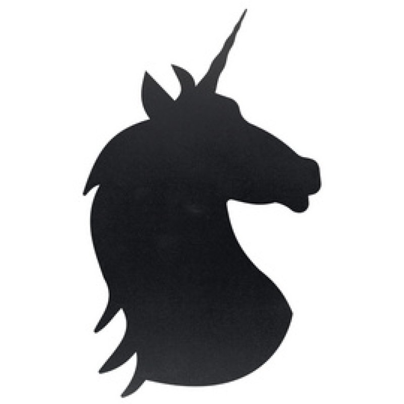 Securit Ardoise SILHOUETTE "UNICORN", noir